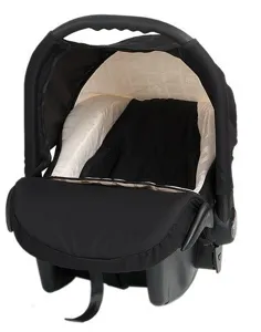 Бебешко Кошче За Кола Baby Merc Zipy - Черно и Бяло