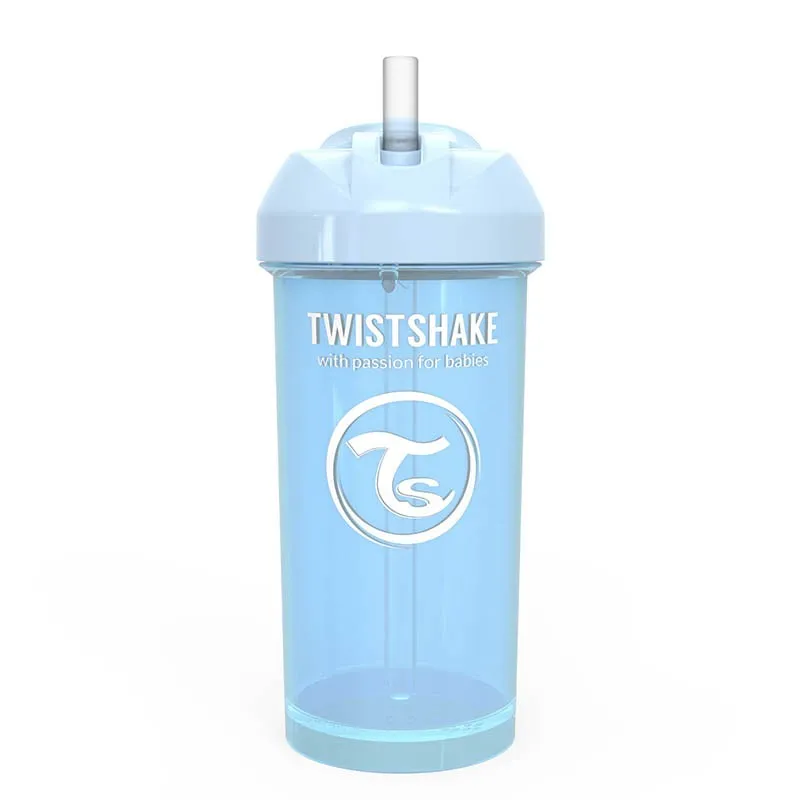 Чаша Със Сламка Twistshake - 360 Ml 12+ Месеца Синя