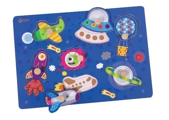 Wooden Puzzle for Kids - Space