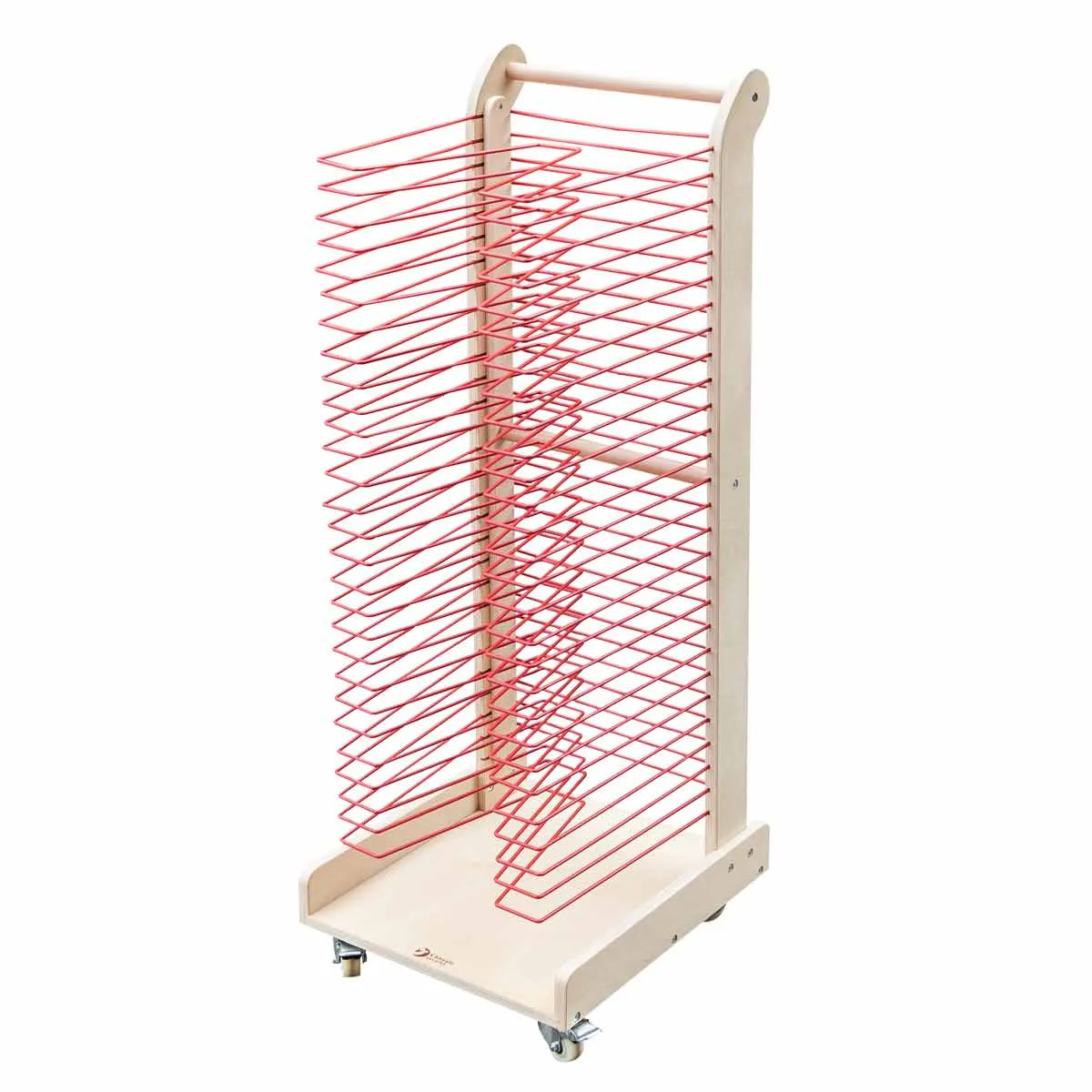 Wooden Mobile Rack for Storing and Drying 30 Drawings