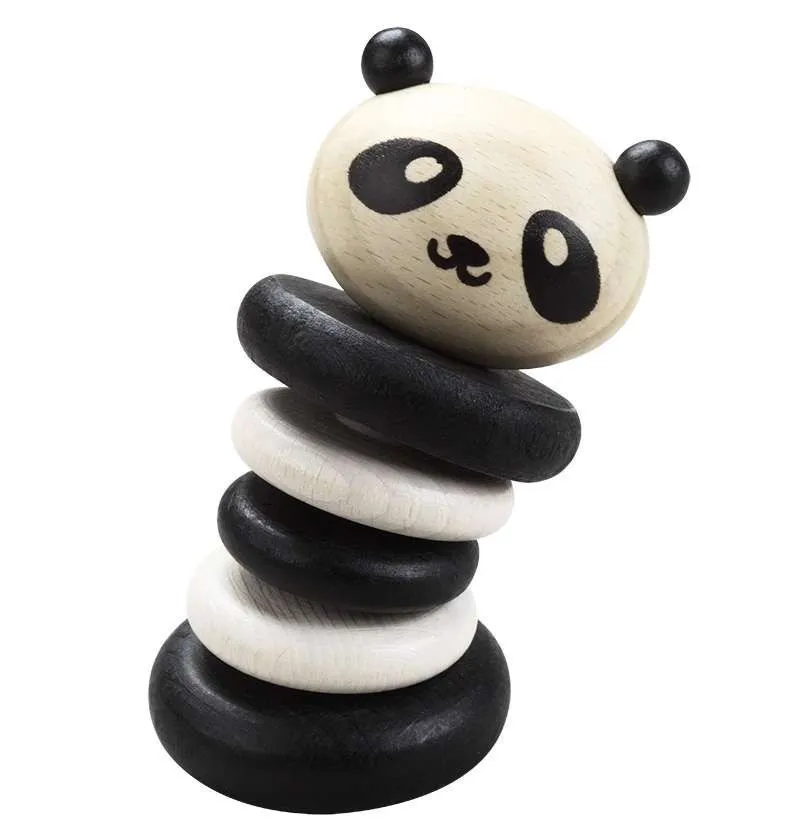 Wooden Rattle - Panda