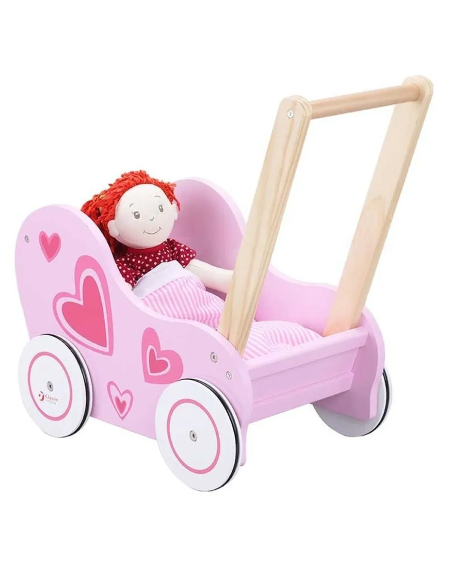 Children's Pink Doll Stroller - Walker