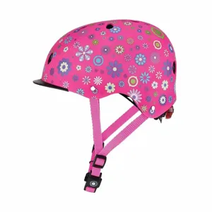 Детска Каска За Колело и Тротинетка Globber, 48-53 См, Светеща, Розова