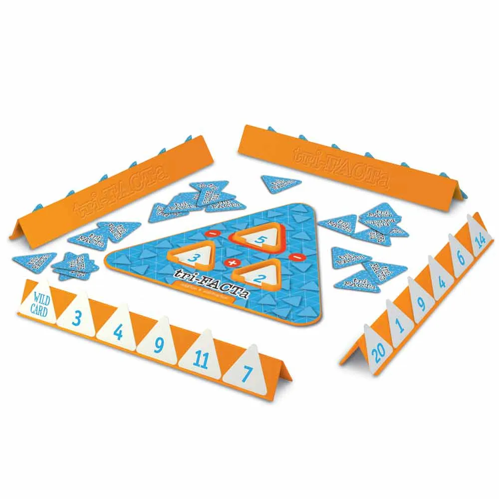 Children's Math Game for Addition and Subtraction Tri-Facta
