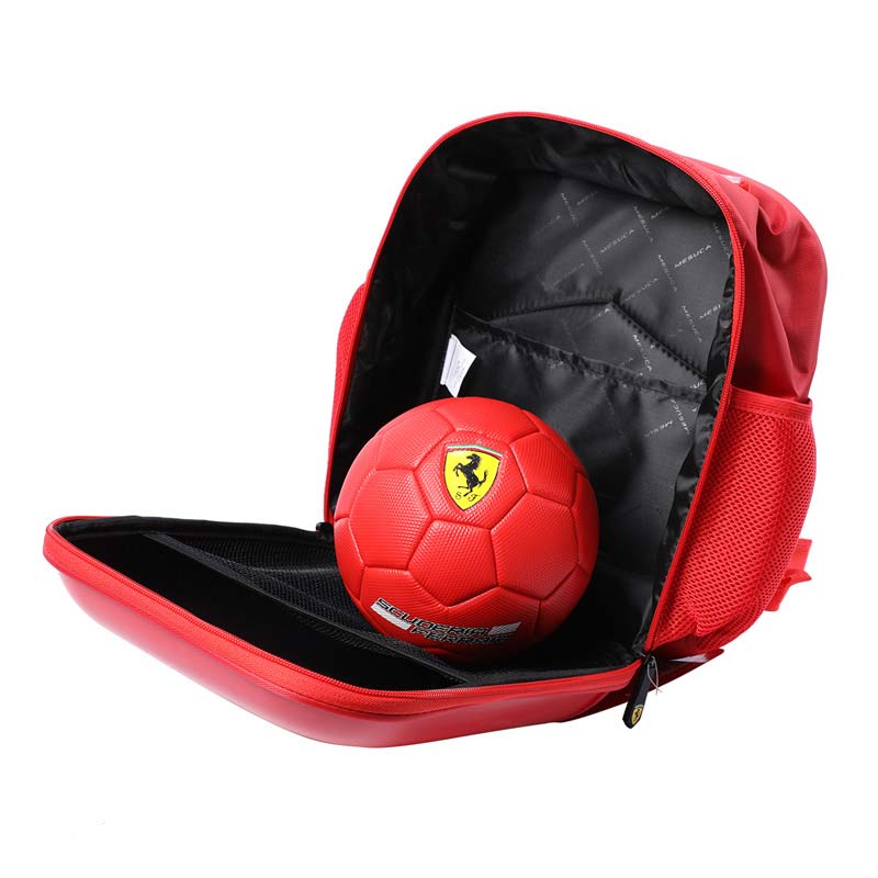 Детска Раница Ferrari с Футболна Топка – Червен Комплект