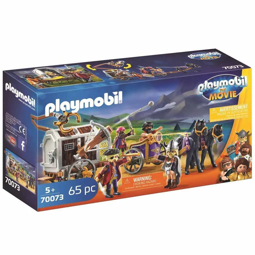Playmobil Children's Building Set, Charlie With the Prison Wagon