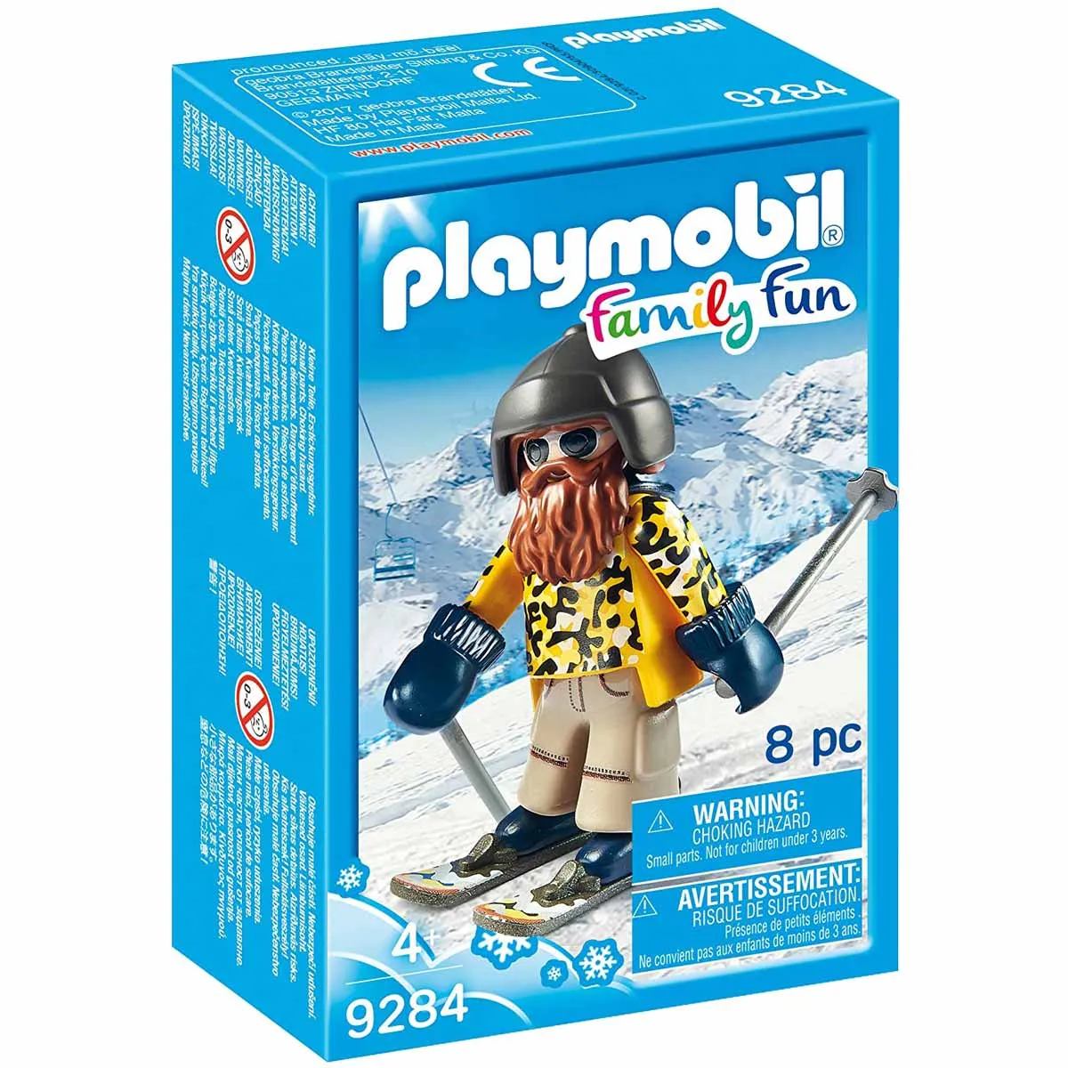 Playmobil Children's Toy Set, Skier with Skis