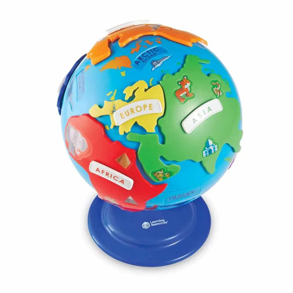 Children's Puzzle - Globe with Continents
