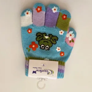 Детски Ръкавички Жабка, Сини, 3-5 Год.
