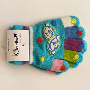 Детски Ръкавички Маймунка, Сини, 3-5 Год.