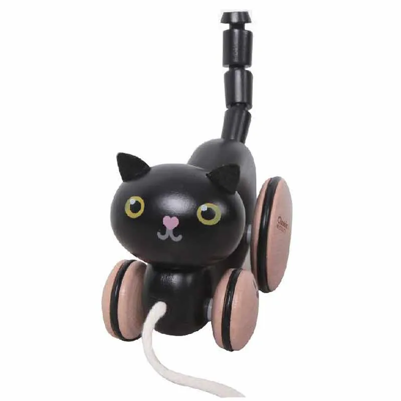 Child Cat - Pull Toy, Black