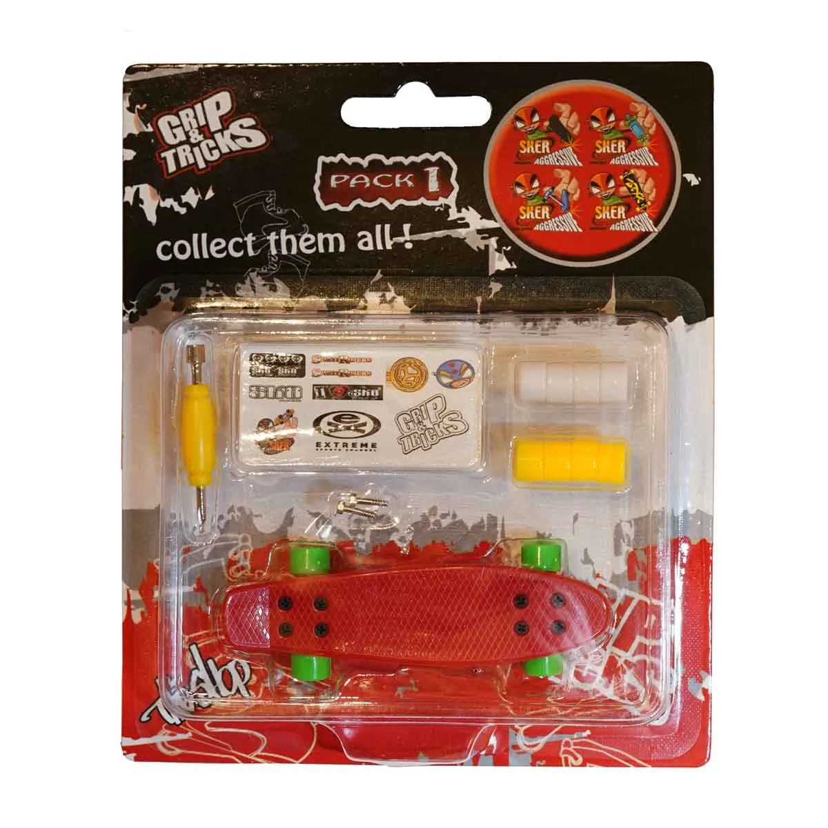 Finger Penny Board Toy, Red