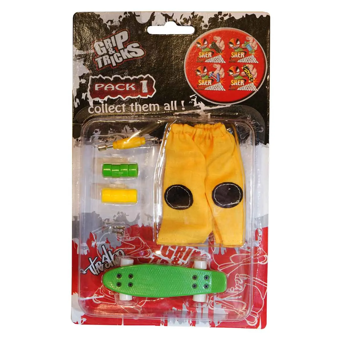 Fingerboard Toy Set Penny Board, Green