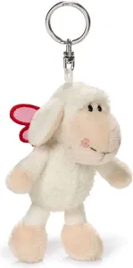 Ключодържател с Овцата Jolly - Don't Worry Be Happy - Бял 10 См.