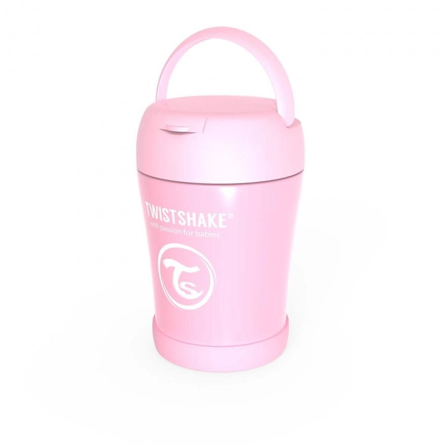 Контейнер За Храна От Неръждаема Стомана Twistshake 6+ Месеца Розов