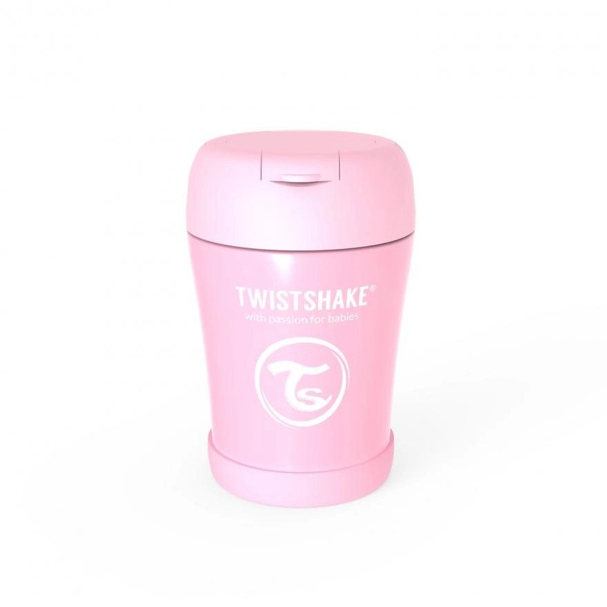 Контейнер За Храна От Неръждаема Стомана Twistshake 6+ Месеца Розов
