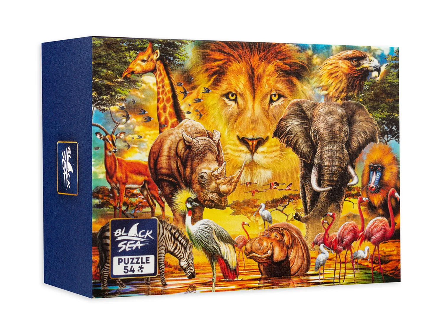 Mini Puzzle Black Sea 54 Pieces - The King of the Animals