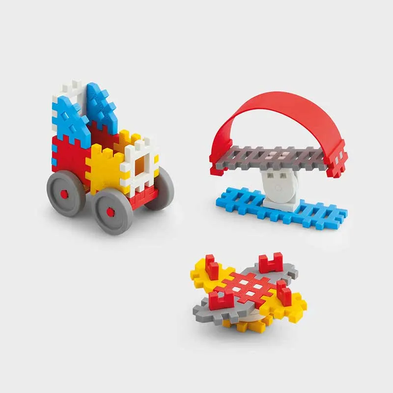 Mini Waffle Builder Set with 35 Pieces - Blue