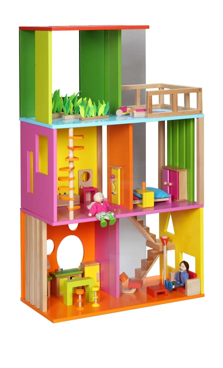 Modern Wooden Dollhouse