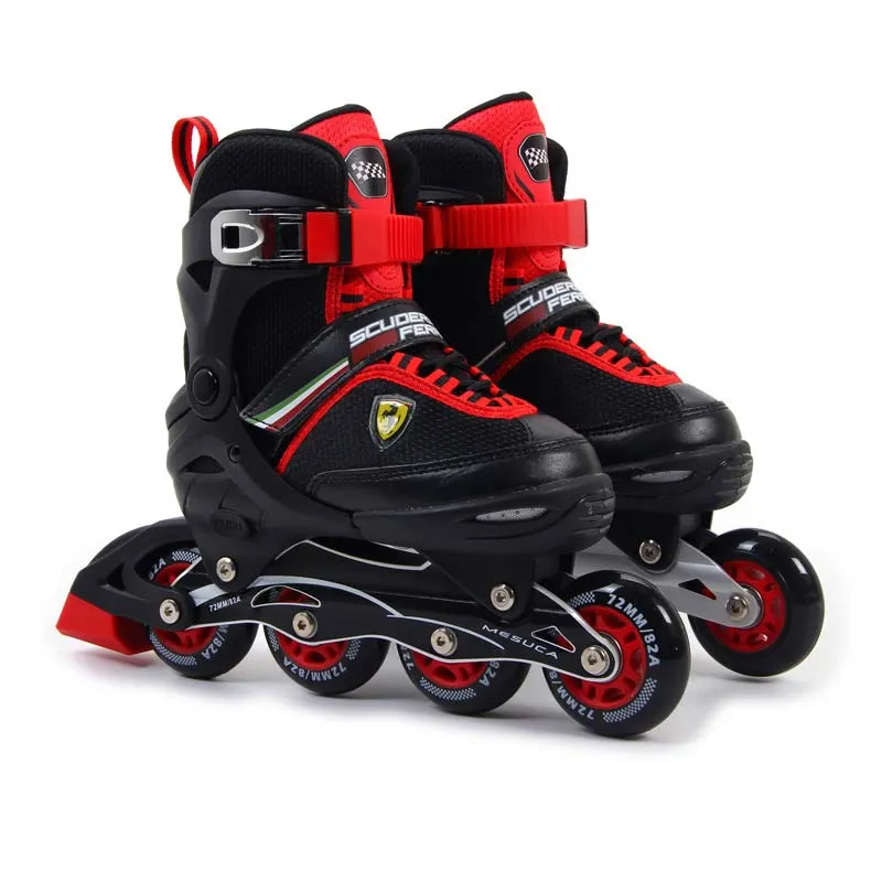 Ferrari Roller Skates for Kids, Size 31-34, FK16 Series - Black