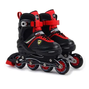Ferrari Roller Skates for Kids, Size 31-34, FK16 Series - Black