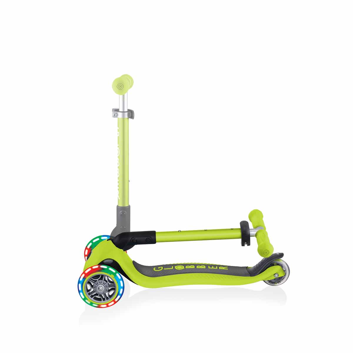 Сгъваема Тротинетка Със Светещи Колела, Globber Junior - 2+ Г., Зелена