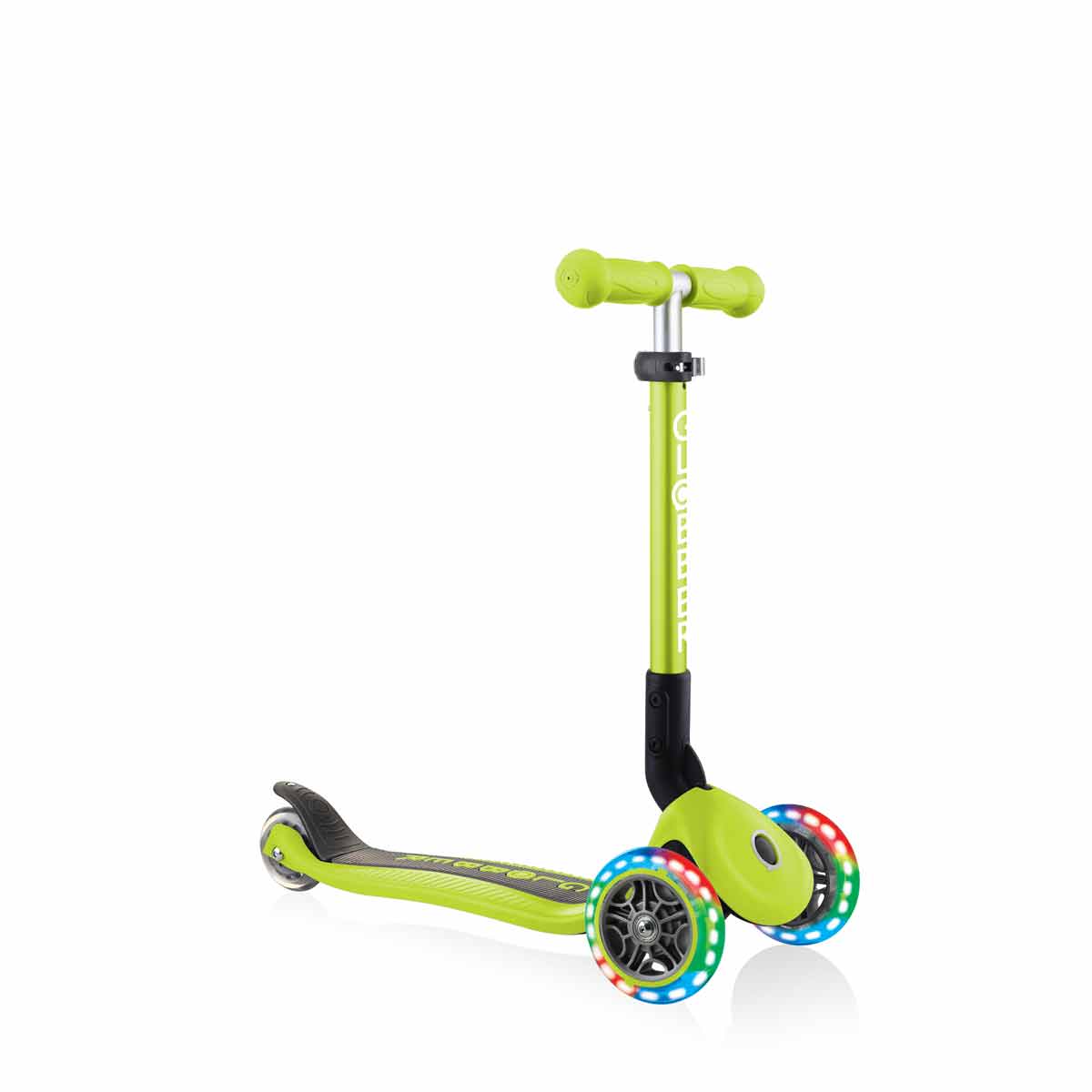 Сгъваема Тротинетка Със Светещи Колела, Globber Junior - 2+ Г., Зелена