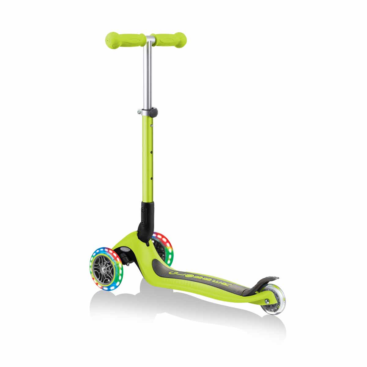 Сгъваема Тротинетка Със Светещи Колела, Globber Junior - 2+ Г., Зелена
