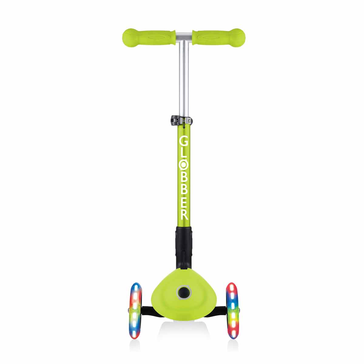 Сгъваема Тротинетка Със Светещи Колела, Globber Junior - 2+ Г., Зелена