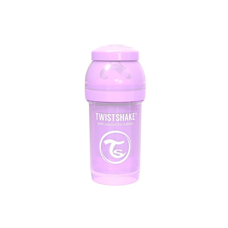 Шише Против Колики За Бебета Twistshake 180 Мл Лилаво