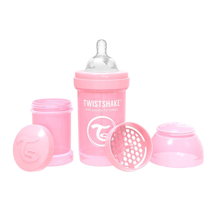 Шише За Бебета Против Колики Twistshake 330 Мл. Розово