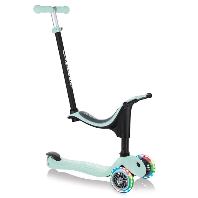 Scooter Globber 4 in 1 with Stabilizer, Go Up Sporty Lights - Mint Green