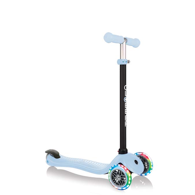 Тротинетка Globber, Go Up Sporty Lights, 4 в 1 - Пастелно Синя