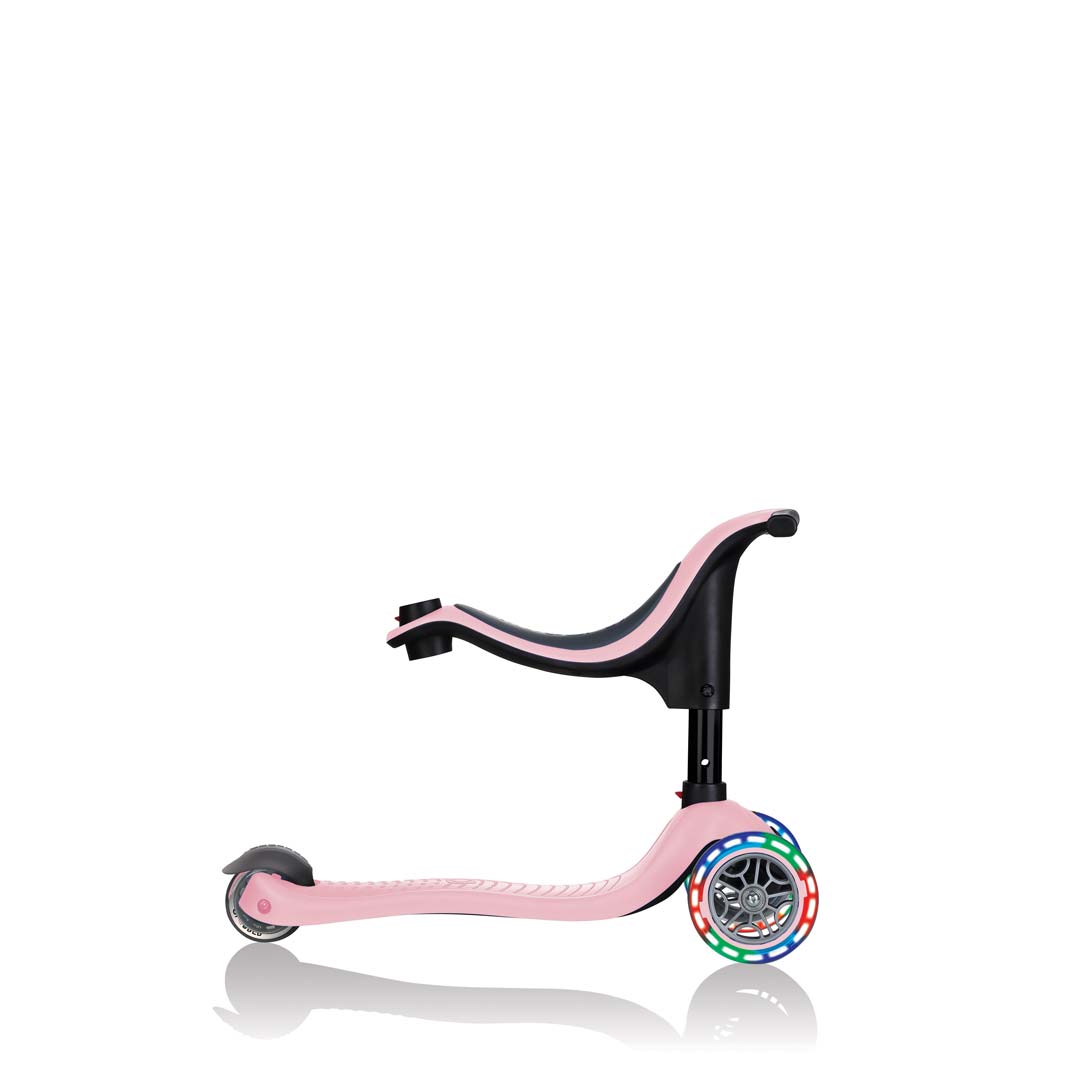 Тротинетка Globber 4 в 1 Със Стабилизатор, Go Up Sporty Lights - Пепел От Рози