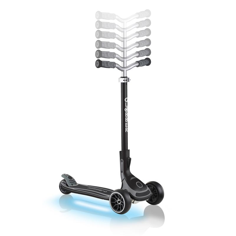 Тротинетка Globber Ultimum Lights Със Светеща Платформа – Сива