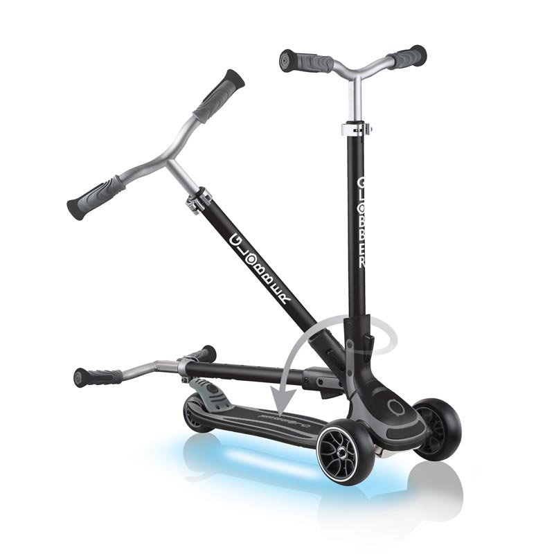 Тротинетка Globber Ultimum Lights Със Светеща Платформа – Сива