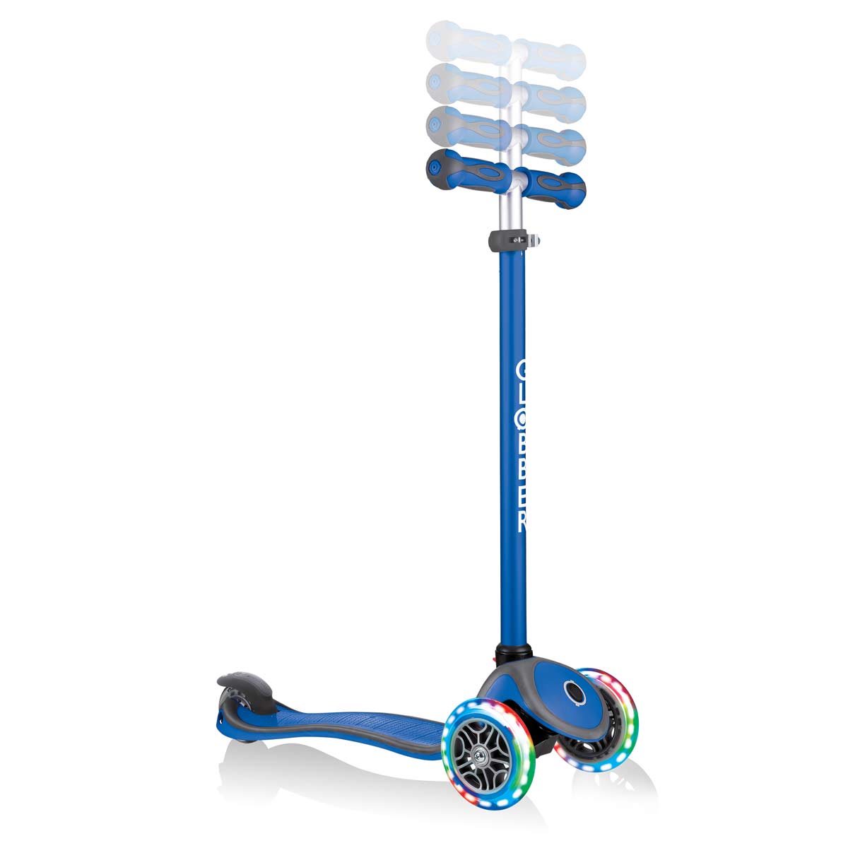 Lights Тротинетка с Родителски Контрол 5 в 1 Globber Go Up Comfort Lights - Синя