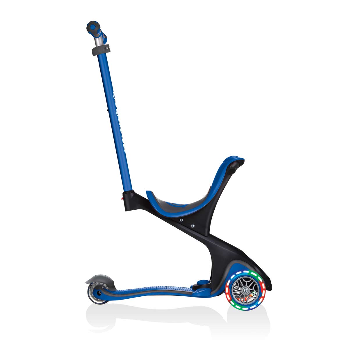 Lights Тротинетка с Родителски Контрол 5 в 1 Globber Go Up Comfort Lights - Синя