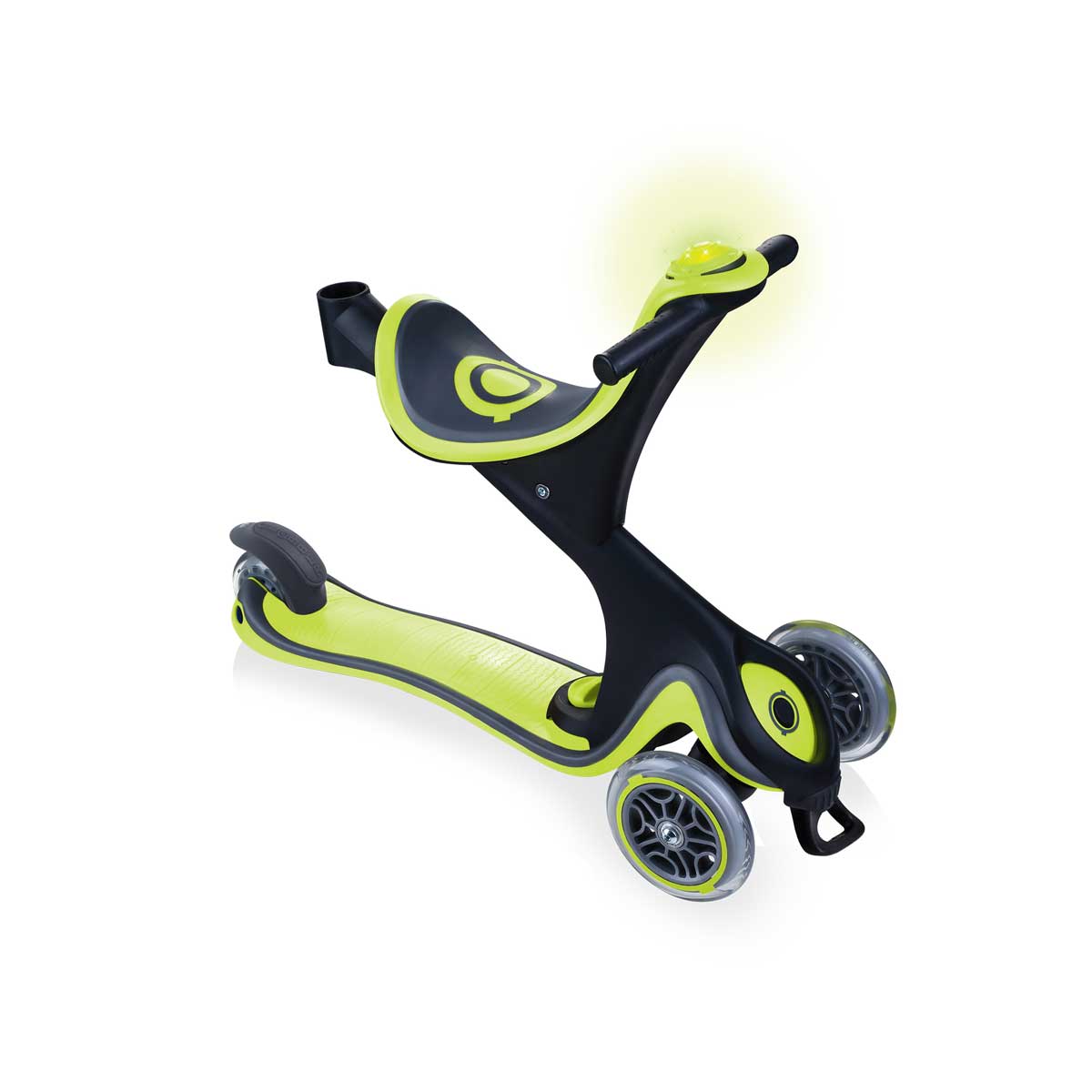 Тротинетка с Родителски Контрол 5 в 1 Globber Go Up Comfort Play - Зелена