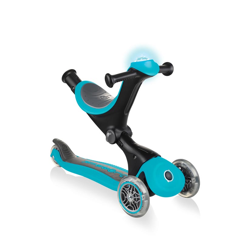 Тротинетка Globber , Go Up Deluxe Play 5 в 1 – Искрящо Синя