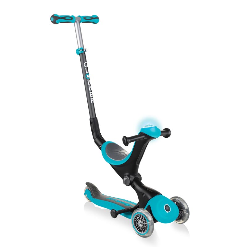 Тротинетка Globber , Go Up Deluxe Play 5 в 1 – Искрящо Синя