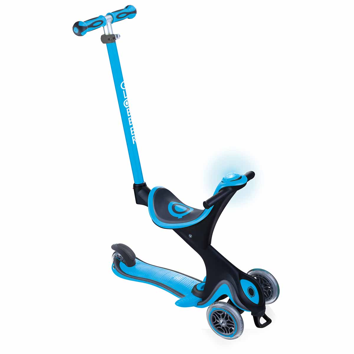 Тротинетка Globber, Go Up Comfort Play 5в1 - Небесно Синя