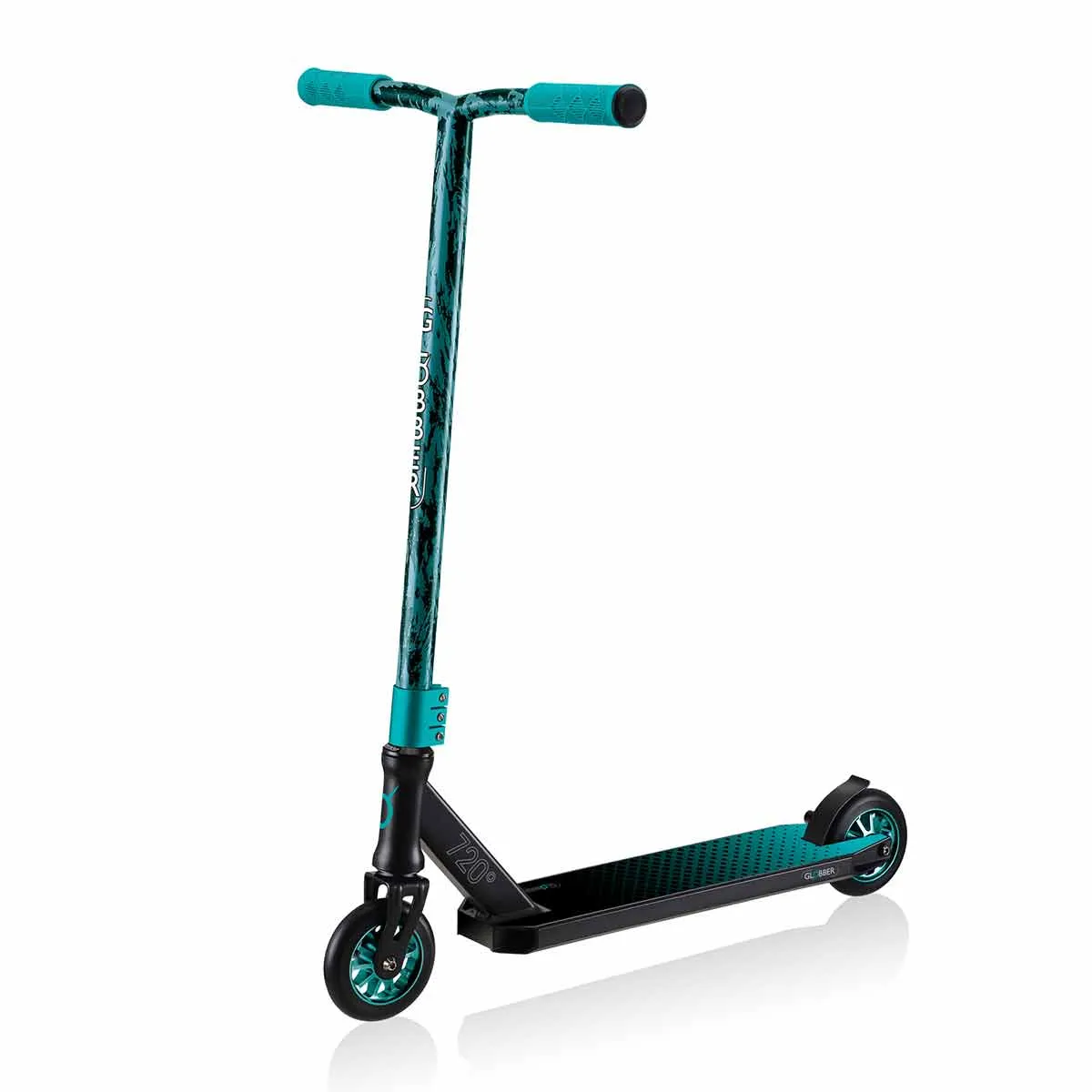 Freestyle and Jumping Scooter Globber Gs 720 - Black-Turquoise
