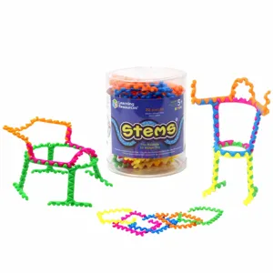 Цветен Конструктор с Гъвкави Части - 20 Броя, Stems