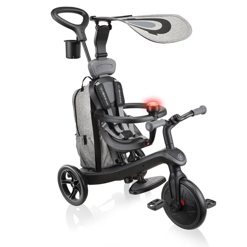 Children's tricycle Globber Explorer Trike 4 in 1 Deluxe Play - Black