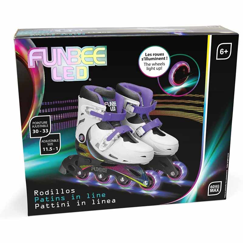 Детски Ролери с Led Светещи Колела 30-33, Funbee