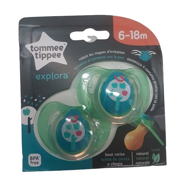 Залъгалка Tommee Tippee Explora, 2 Бр. Зелена