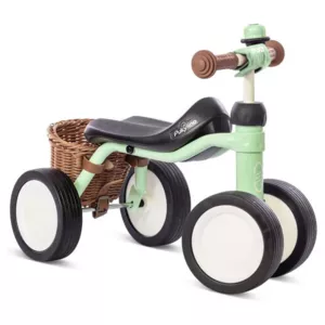 Four-wheeler for children over 1 year PUKYLINO BUNDLE, pastel green.