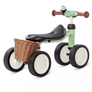Four-wheeler for children over 1 year PUKYLINO BUNDLE, pastel green.