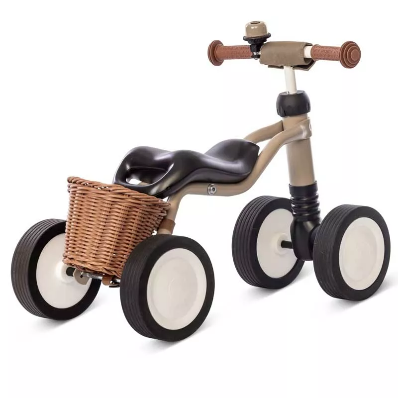 Four-wheeler for children aged 18 months and over, Puky Wutsch Bundle, beige